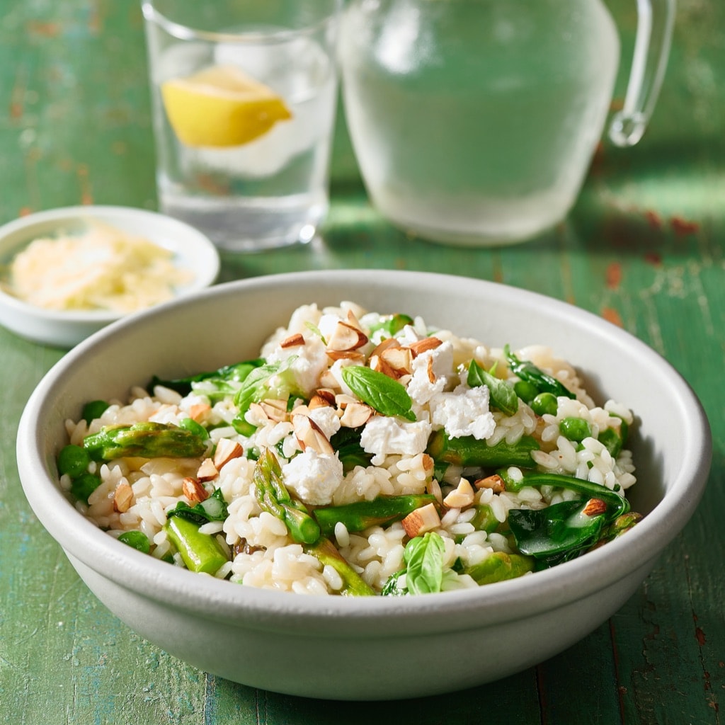 Asparagus, Pea, Spinach and Feta Risotto Asparagus, Pea, Spinach and Feta Risotto