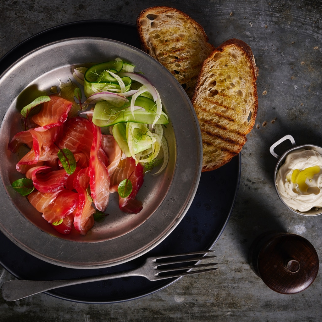 Beetroot Cured Gravlax