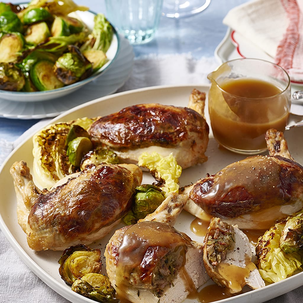 Chestnut and Leek Stuffed Chicken Supreme