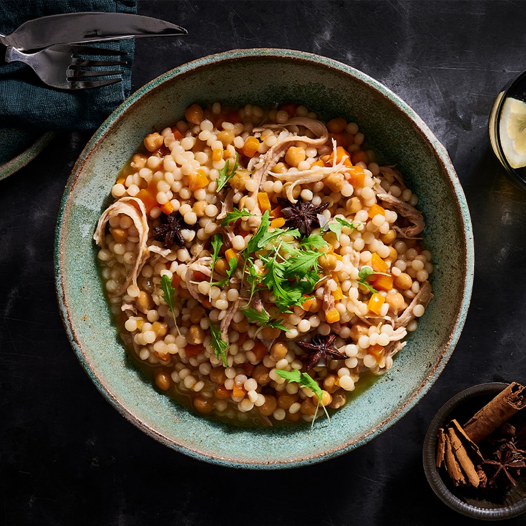 Chicken Moghrabieh Risotto