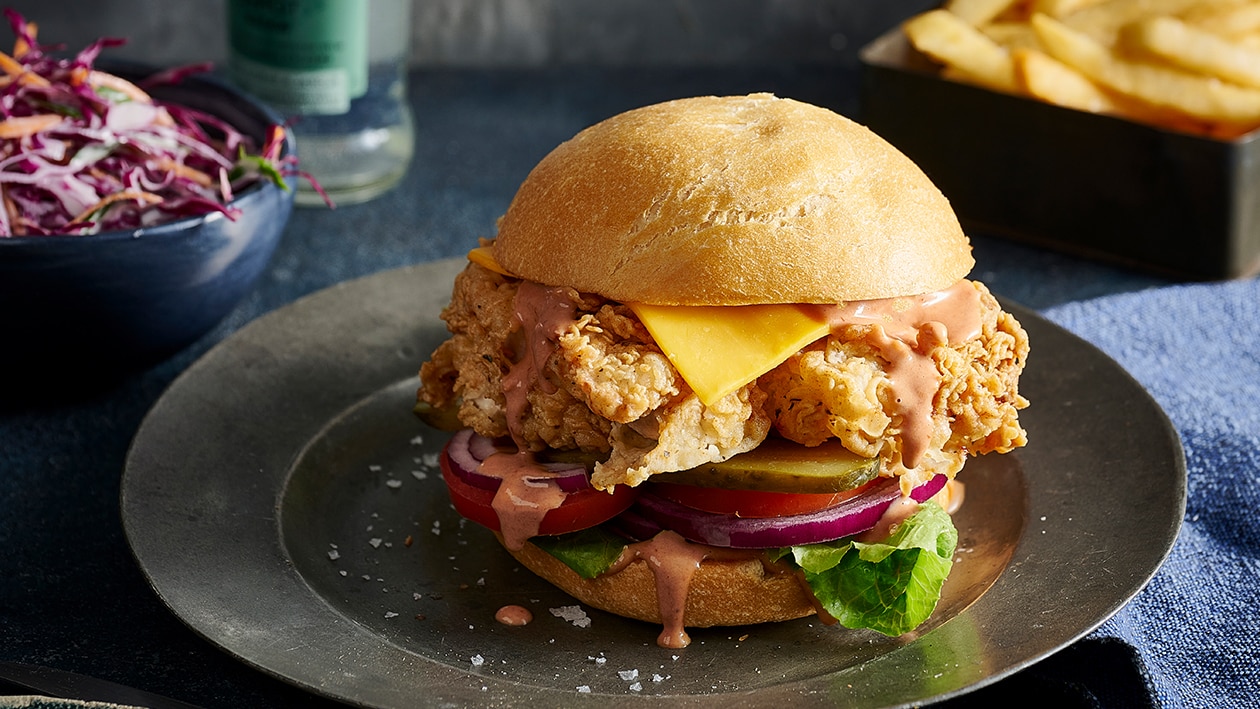 Fried Chicken Burger – Recipe