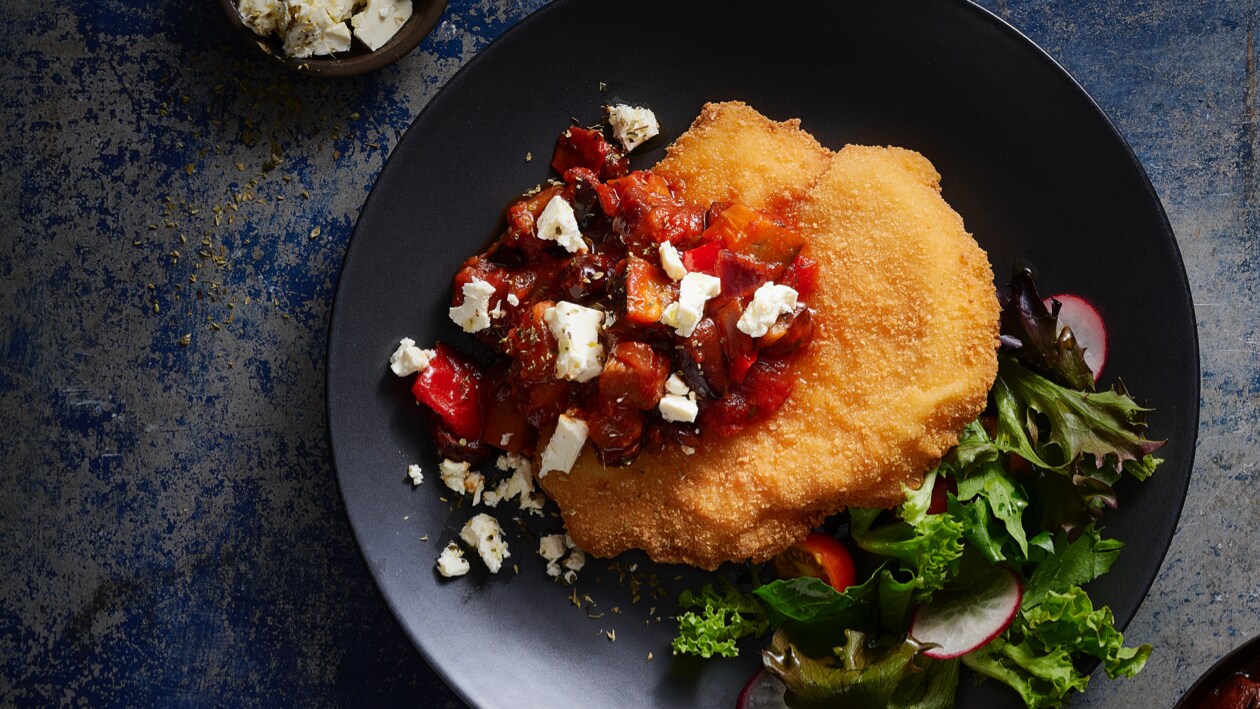 Greek Loaded Schnitzel – Recipe