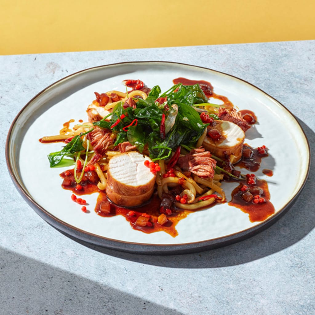 Grilled Chicken Jackfruit in Seruit Sauce