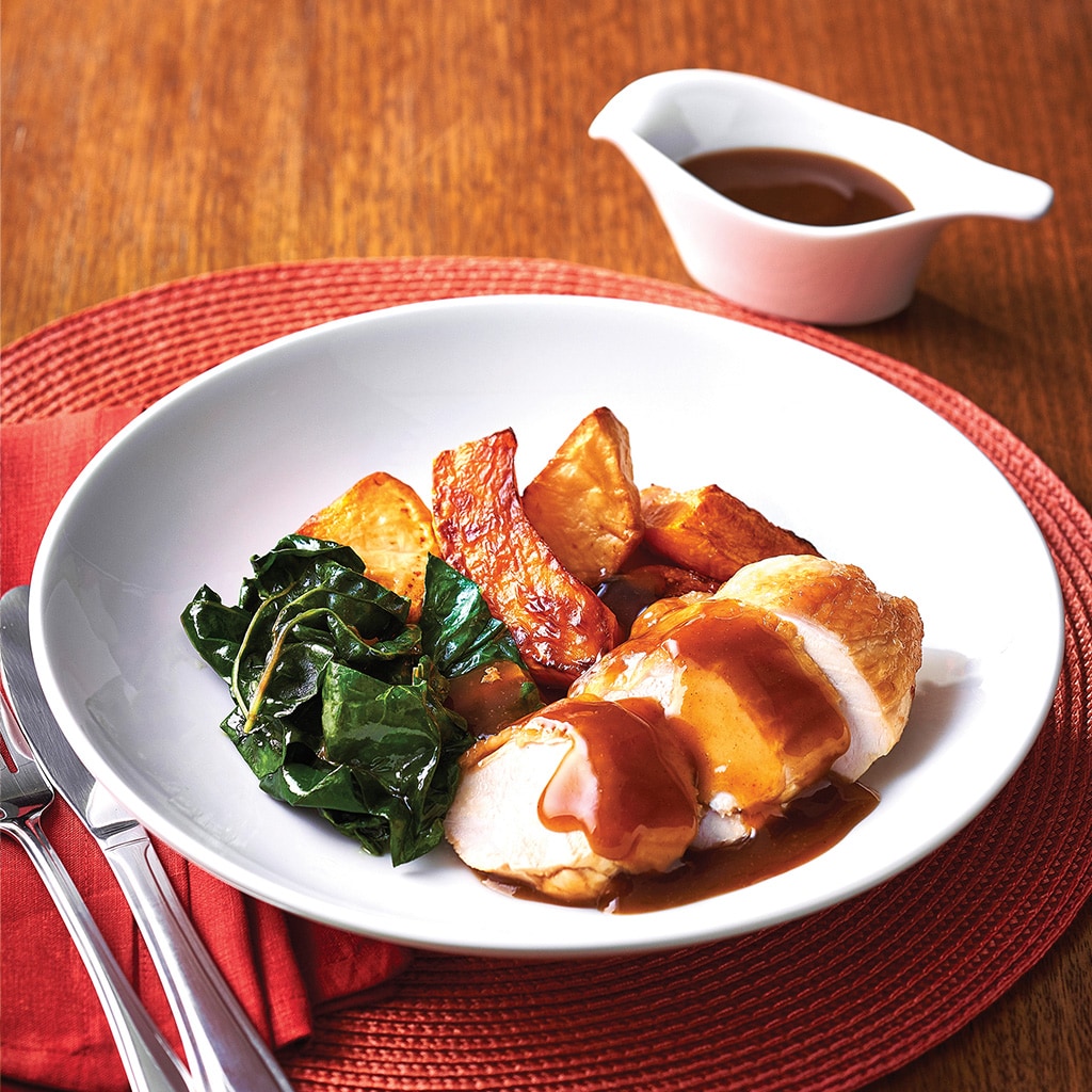 Roast Chicken with Sweet Mango Gravy Roast Chicken with Sweet Mango Gravy