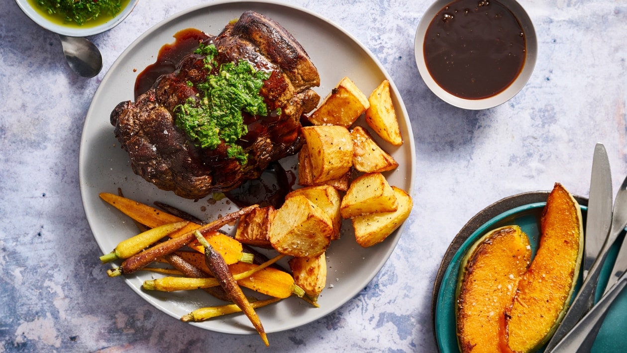 El Asado Oyster Blade Roast with Chimichurri – Recipe