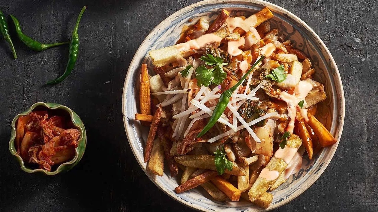 Kimchi loaded Fries – Recipe