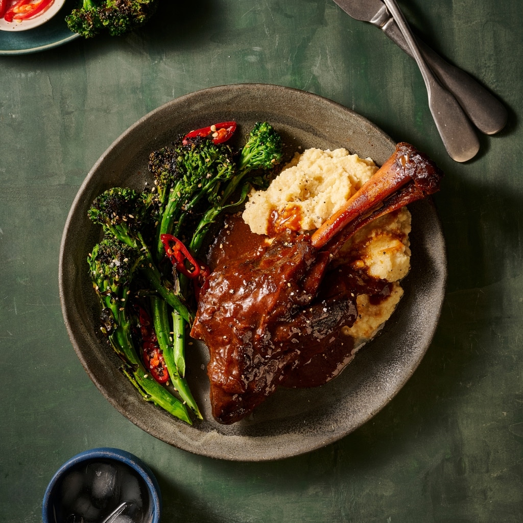 Miso and Teriyaki Braised Lamb Shanks Miso and Teriyaki Braised Lamb Shanks