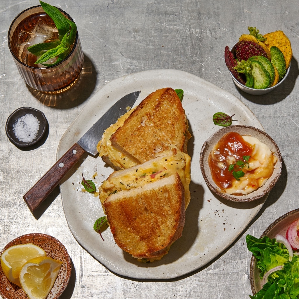 Mumbai Chilli Cheese Toastie with Sweet Mango Chutney Mumbai Chilli Cheese Toastie with Sweet Mango Chutney