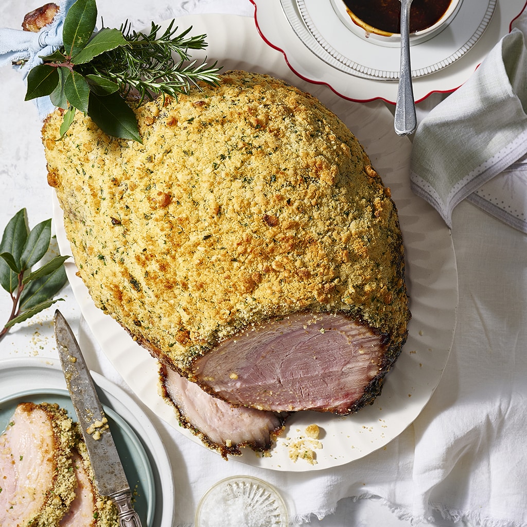 Garlic and Herb Crusted Christmas Ham Garlic and Herb Crusted Christmas Ham