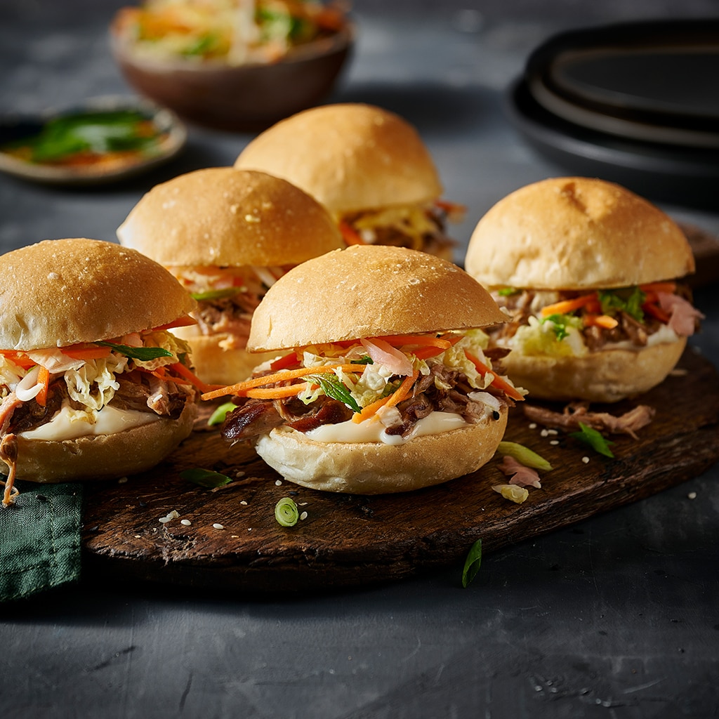 Asian Master Stock Pulled Pork Sliders Asian Master Stock Pulled Pork Sliders