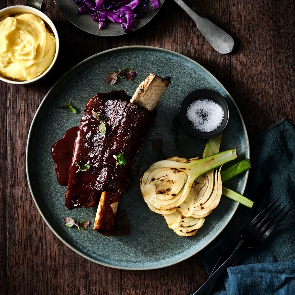 Beef Short Ribs with Espresso Glaze Beef Short Ribs with Espresso Glaze