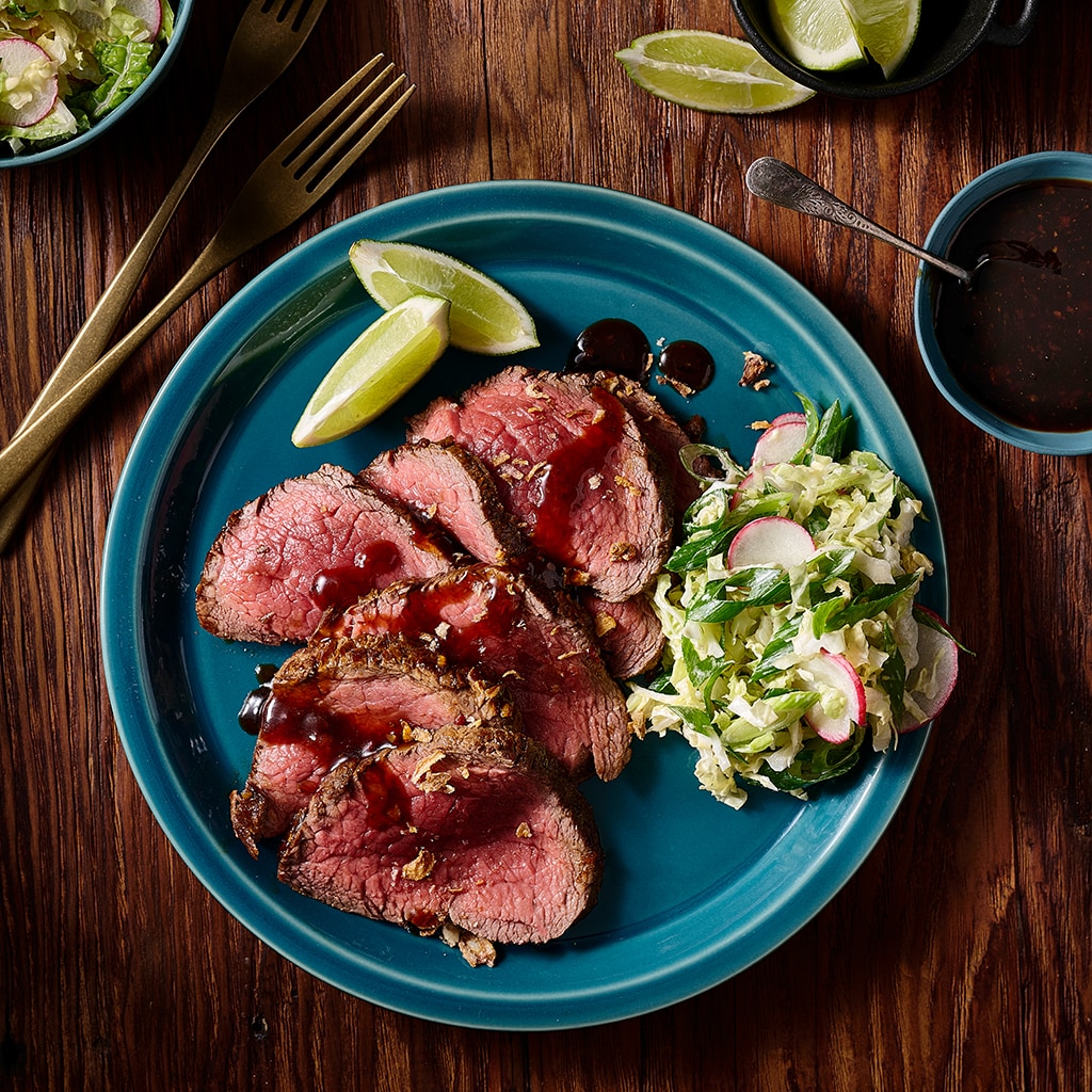 Beef Tataki with Yuzu and Cabbage, Radish Slaw Beef Tataki with Yuzu and Cabbage, Radish Slaw