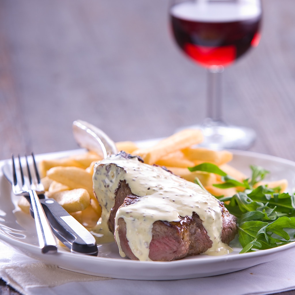 Char Grilled Angus Rib Eye with Bistro Chips and Bearnaise Char Grilled Angus Rib Eye with Bistro Chips and Bearnaise