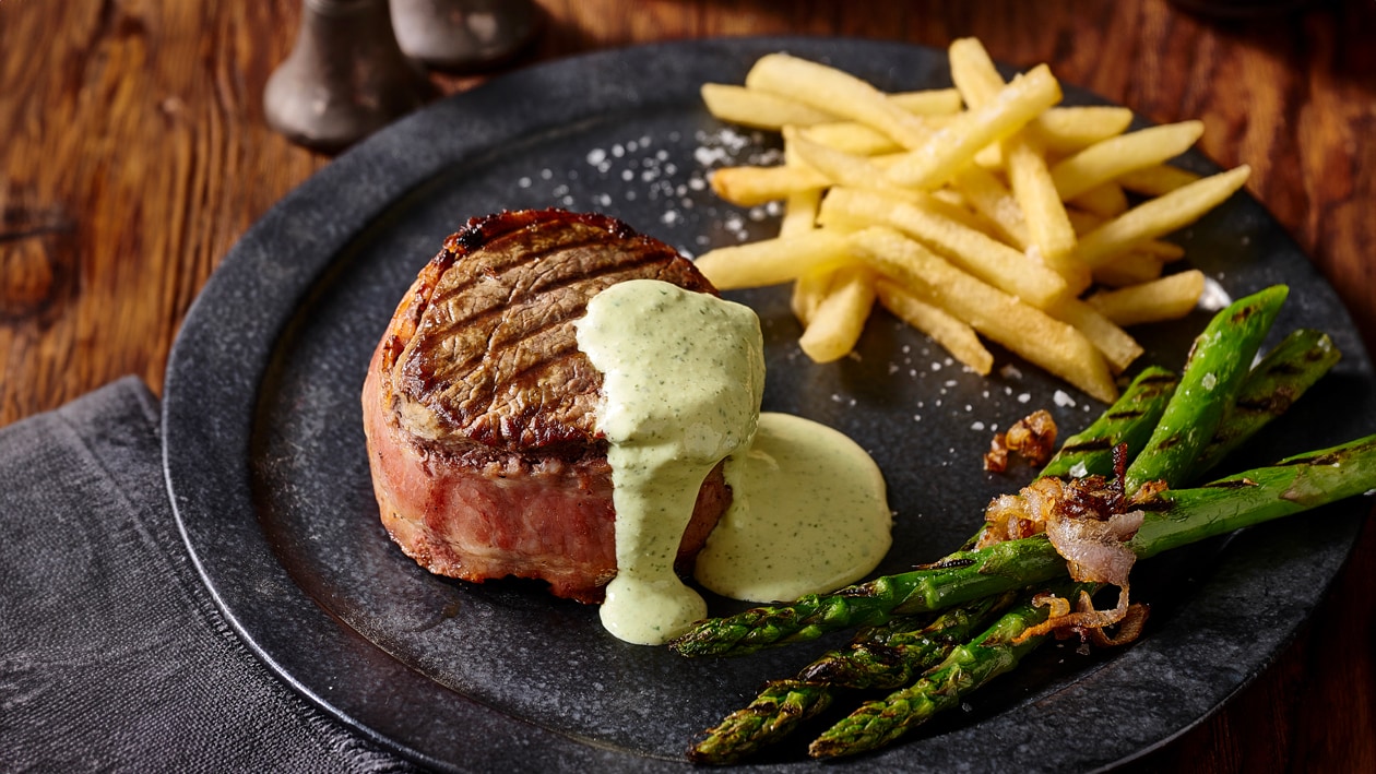 Filet Mignon with Pomme Frites and Herb Béarnaise – Recipe
