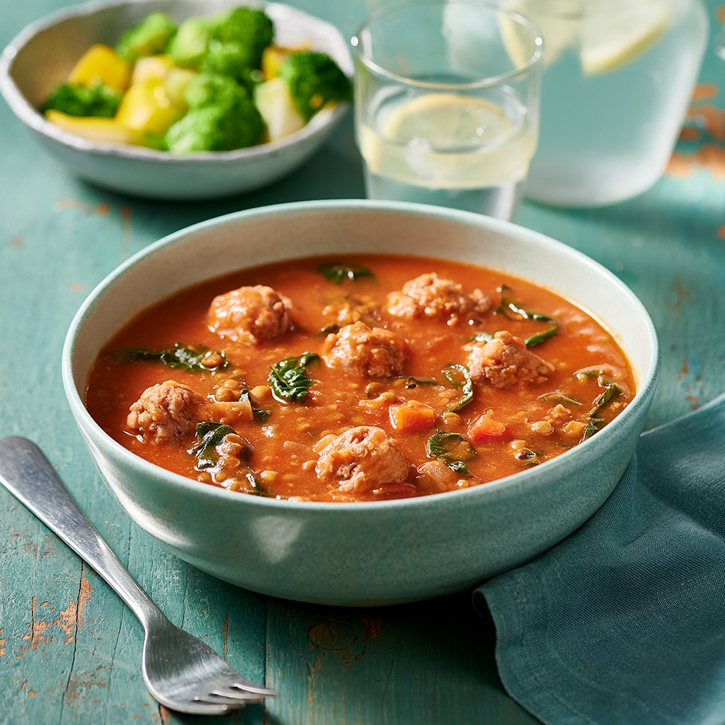 Pork and Fennel Sausage in Tomato and Lentil Stew Pork and Fennel Sausage in Tomato and Lentil Stew