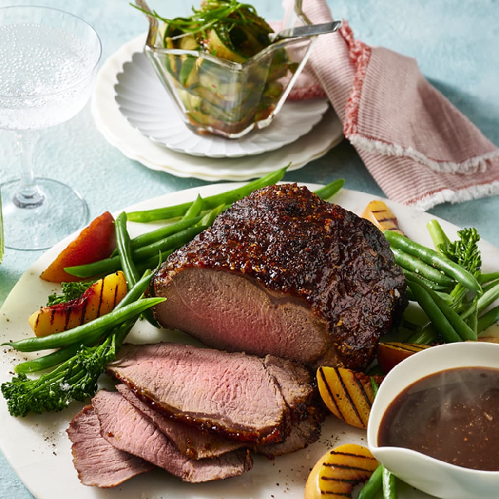 Roasted Beef Sirloin, Cucumber Kimchi Roasted Beef Sirloin, Cucumber Kimchi
