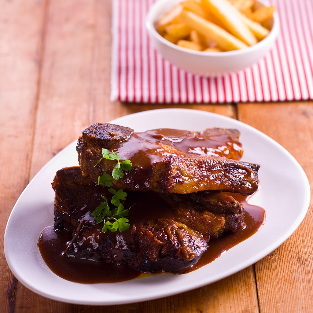 Spiced Beef Ribs with Bourbon Sauce Spiced Beef Ribs with Bourbon Sauce