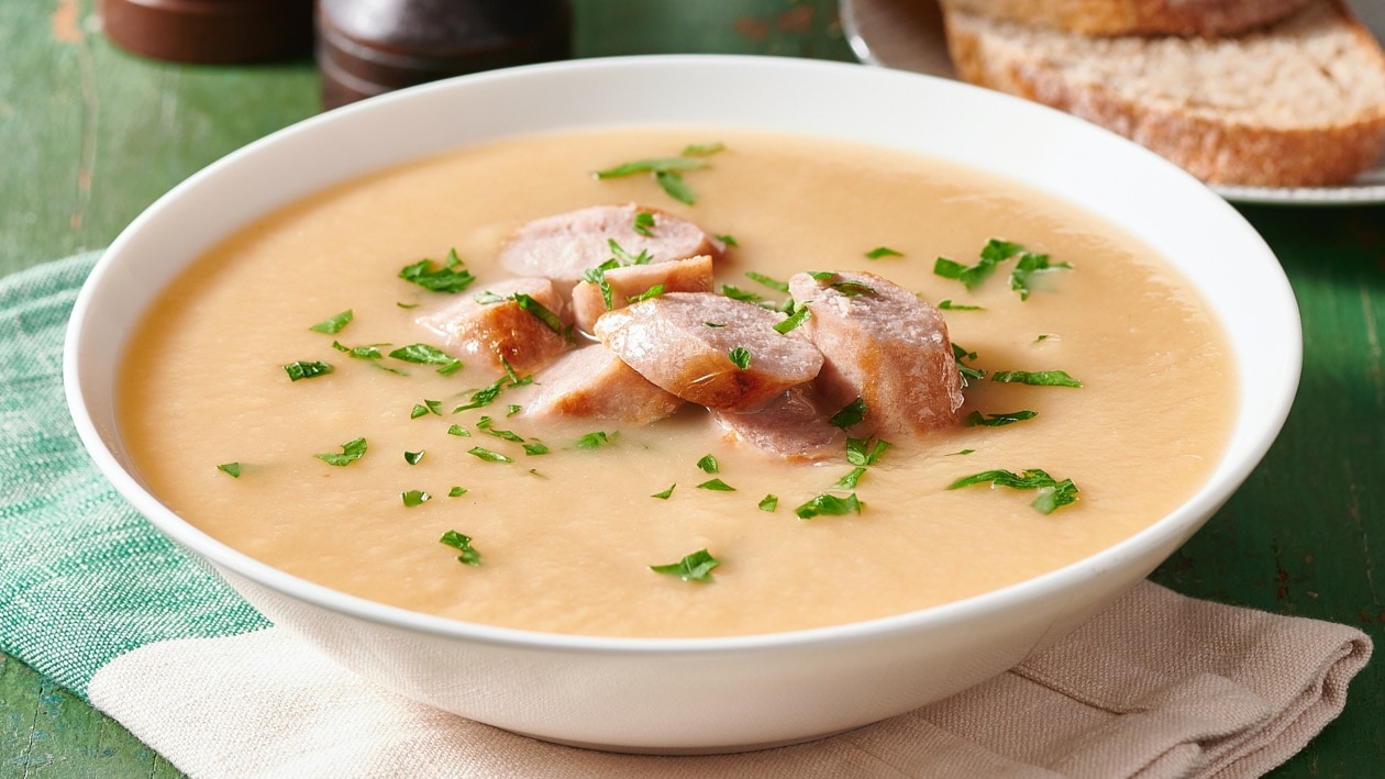 Roast parsnip and sausage soup – Recipe