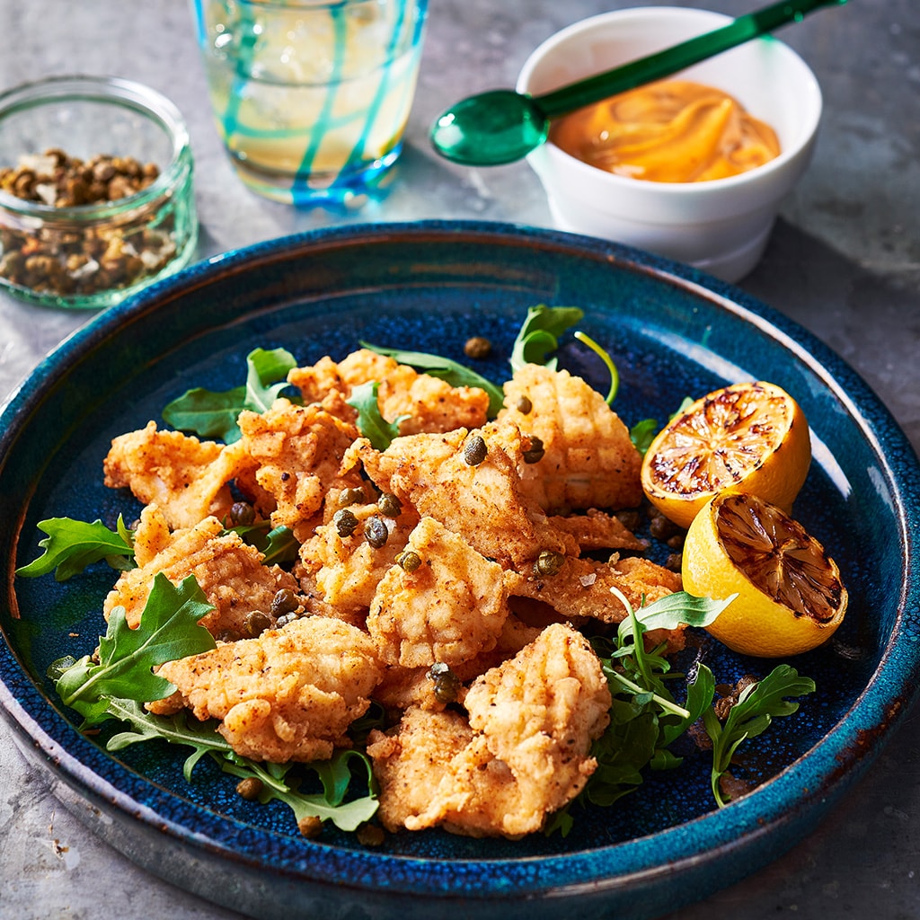 Crispy Squid with Smoked Chilli Aioli Crispy Squid with Smoked Chilli Aioli