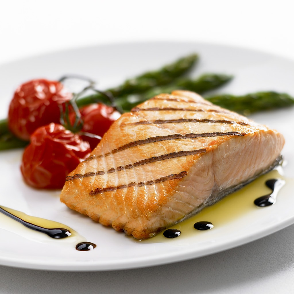 Grilled Salmon, Balsamic Caramel Grilled Salmon, Balsamic Caramel