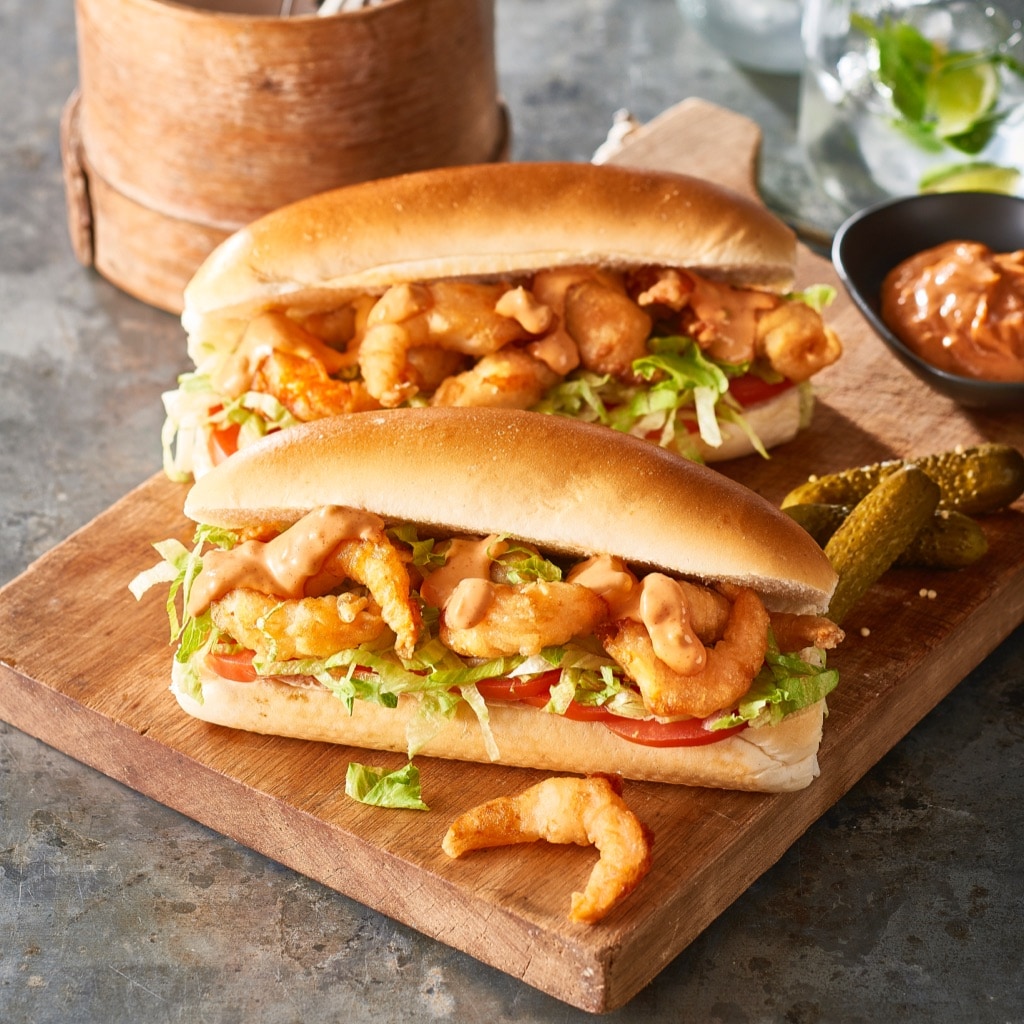 Tempura Shrimp Po' Boy Tempura Shrimp Po' Boy
