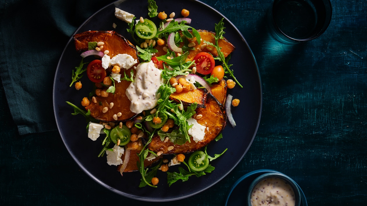 Slow Roasted Pumpkin and Chickpea Salad – Recipe
