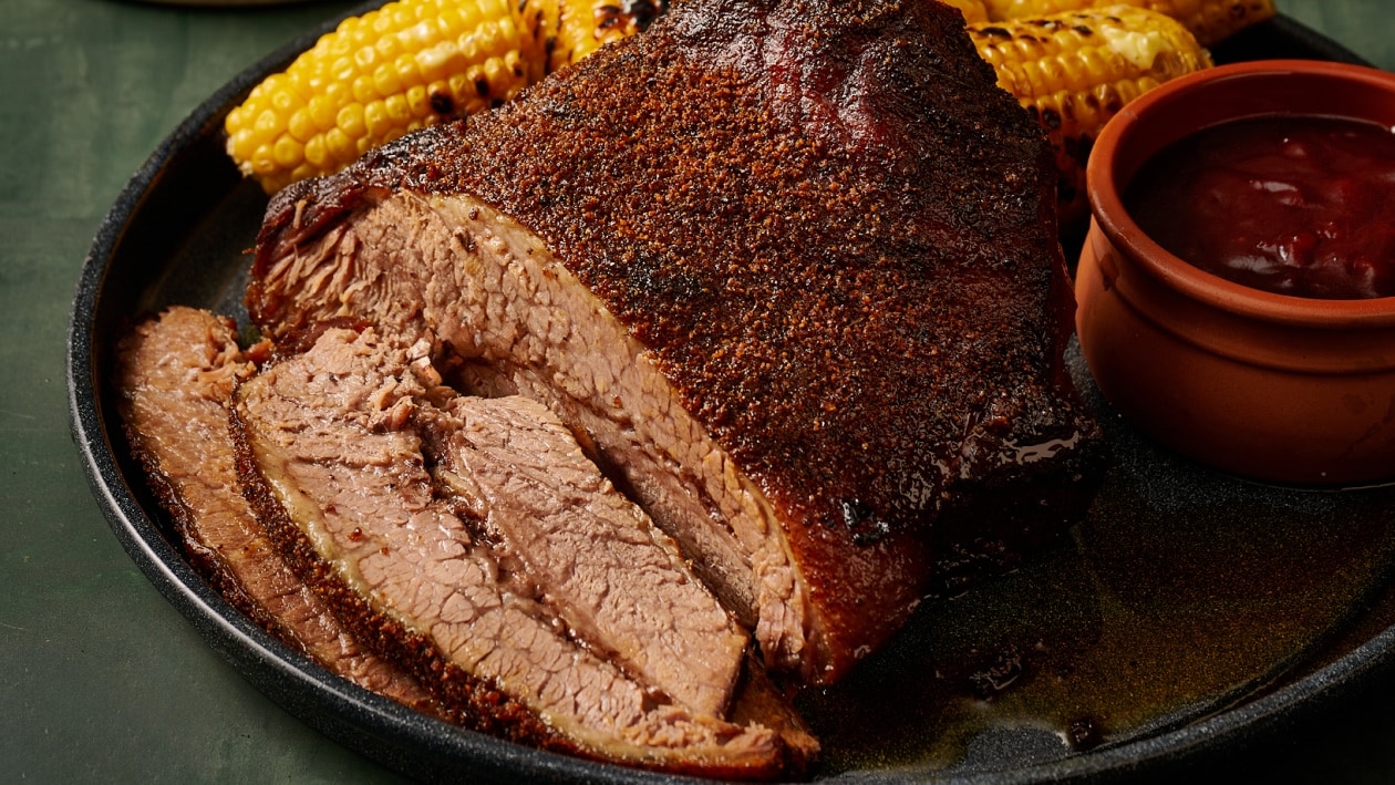 Texas-Style Beef Brisket with Bourbon BBQ Sauce – Recipe