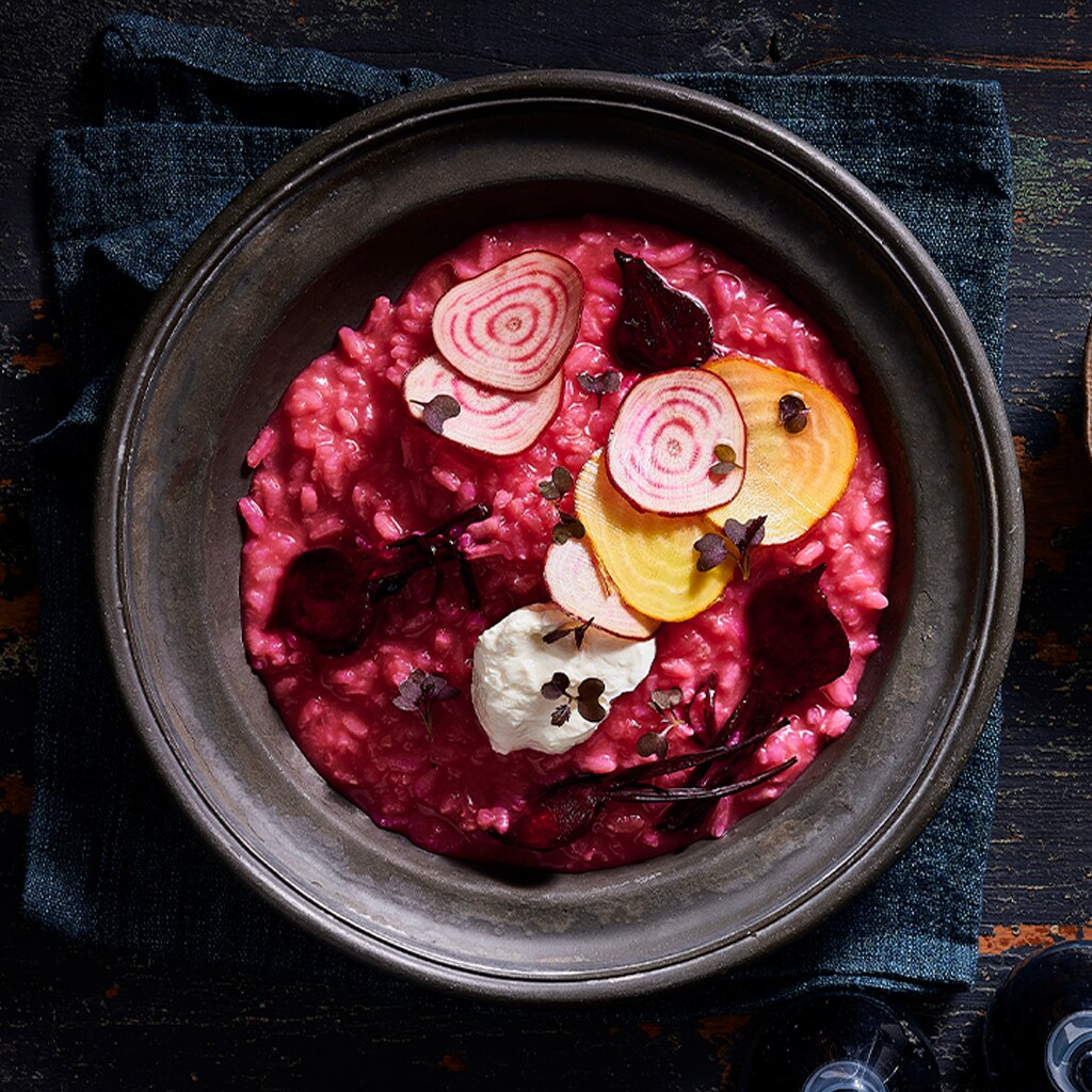 Beetroot Risotto with Labne Beetroot Risotto with Labne