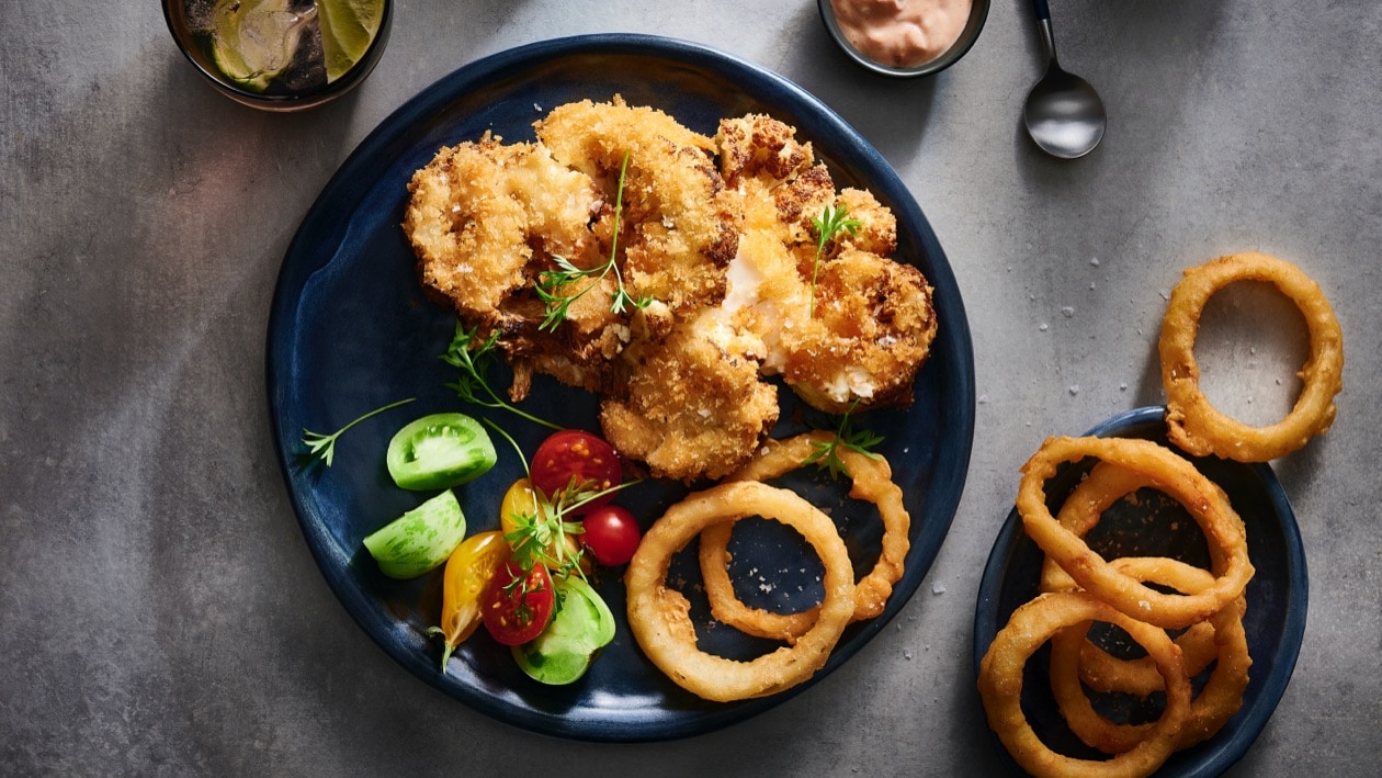 Cauliflower Schnitzel Mexican Aioli – Recipe