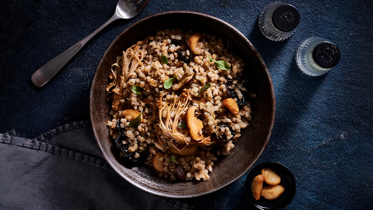 Mushroom Pearl Barley Risotto – Recipe