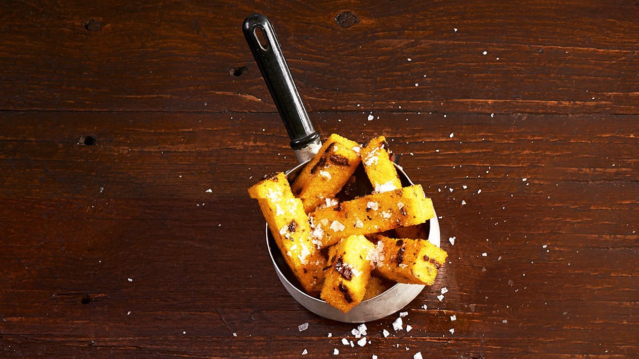 Olive, Thyme Polenta Chips – Recipe