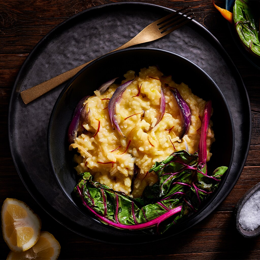 Saffron and Preserved Lemon Risotto Saffron and Preserved Lemon Risotto