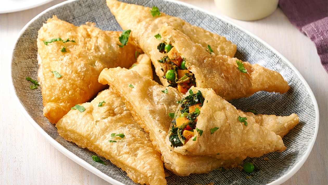 Sweet Potato and Pea Samosa Puffs – Recipe