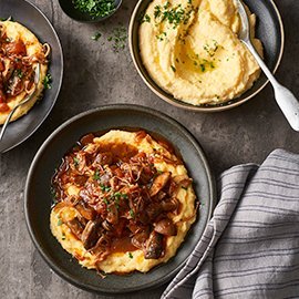 Wild Shrooms Ragu with Polenta Wild Shrooms Ragu with Polenta