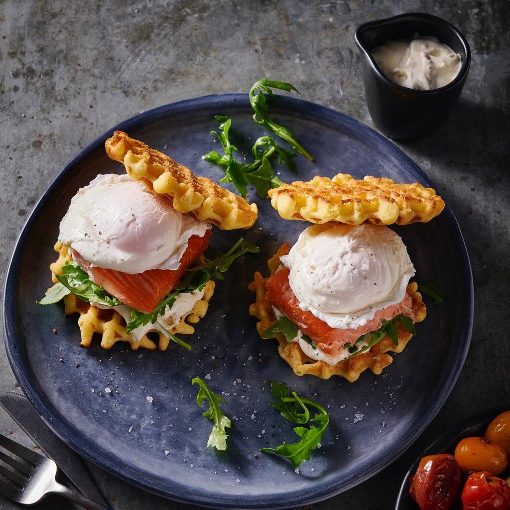 Waffle Breakfast Burger Waffle Breakfast Burger