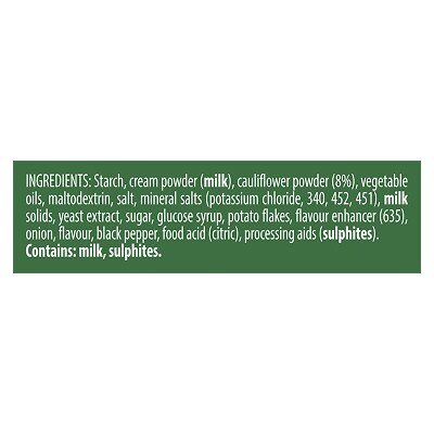 KNORR Professional Cream of Cauliflower Soup Mix Gluten Free 1.8kg - This KNORR Professional Cream of Cauliflower Gluten Free soup  mix is quick & easy to use, has no added MSG and delivers an authentic homestyle taste.