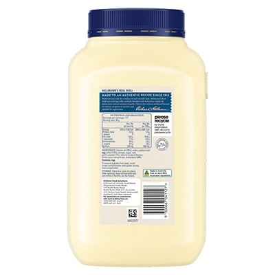 HELLMANN'S Real Aioli Gluten Free 2.35kg - HELLMANN'S Real Aioli is made to an authentic recipe using real egg yolks & infused with garlic for that balanced, real scratch made taste.