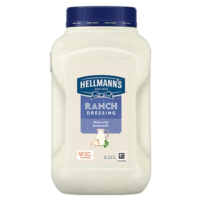HELLMANN'S Ranch Dressing 2.55L - Our HELLMANN'S Salad Dressings provide exceptional coating performance for tastier salads.