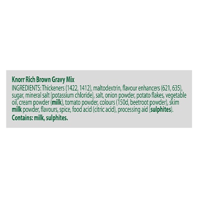 KNORR Rich Brown Gravy Gluten Free 2kg - KNORR Rich Brown Gravy delivers a smooth textured sauce that holds well and has a premium, rich meaty taste.