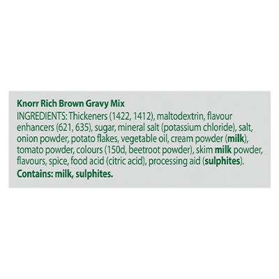 KNORR Rich Brown Gravy Gluten Free 6.5kg - Gluten-free and vegetarian, this trusted, versatile gravy with goes well with everything from steaks, pies and casseroles.