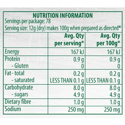 KNORR Tomato Powder Gluten Free 850g - Every pack of 850 g KNORR Tomato Powder delivers 7.8 kg of consistent, rich, pulpy tomato sauce in just one minute.