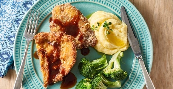 Lamb Schnitzel, Rosemary & Parmesan Crumb Lamb Schnitzel, Rosemary & Parmesan Crumb
