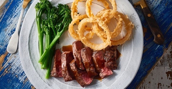 Flat Iron Steak, Paris Mash & Bourbon Jus