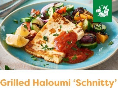 Grilled Haloumi 'Schnitty' Grilled Haloumi 'Schnitty'